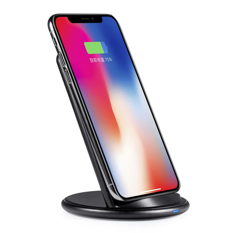 Беспроводное зарядное устройство Qi для iPhone X XS Max Samsung S10 Xiaomi Mi 9 10 Вт быстрая