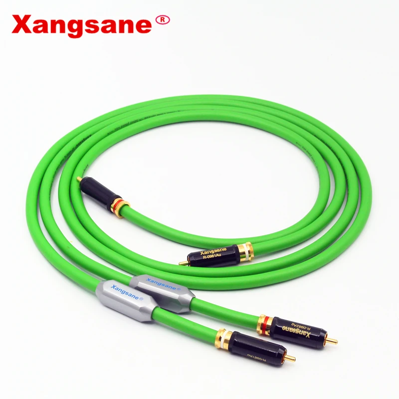 Кабель xangразный Hifi 2RCA к высококачественный медный посеребренный Двойной RCA