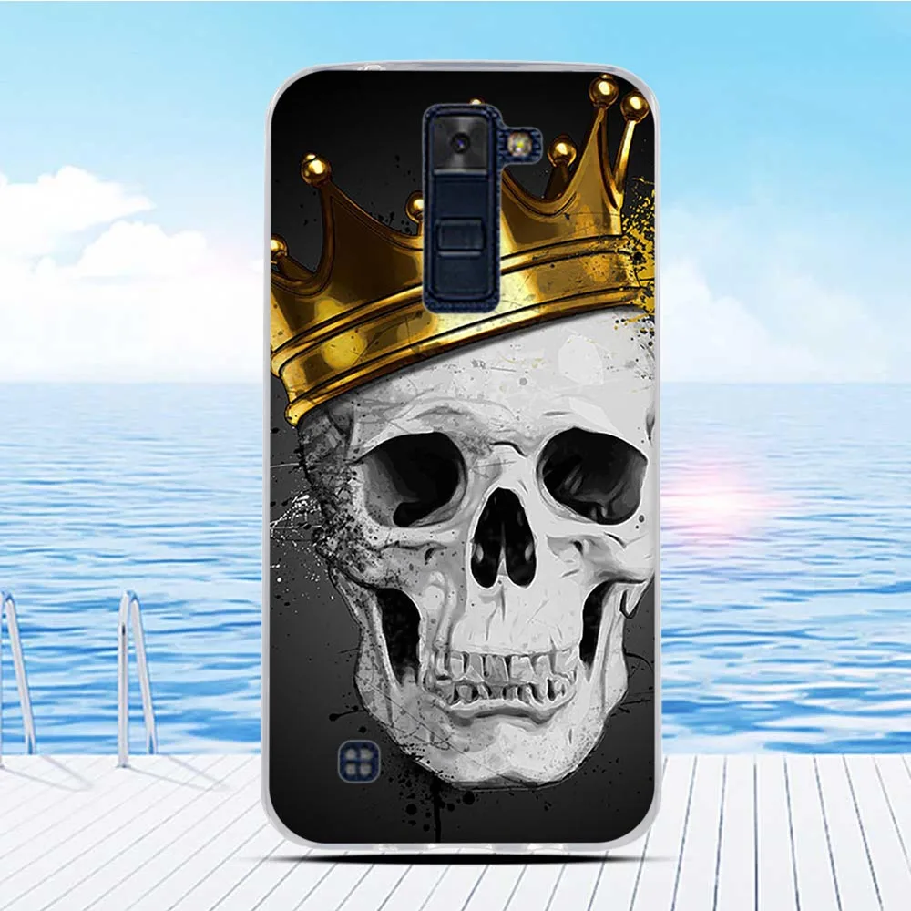 Для LG K8 2016 силиконовый корпус чехол для 3D рельефный мультфильм K 8 бампер 5 0 дюймов