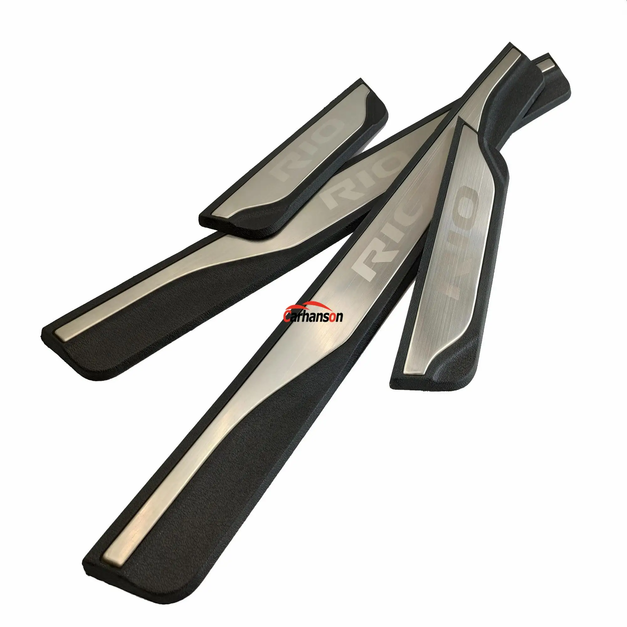 Аксессуары для стайлинга автомобиля Kia Rio K2 Накладка на порог из нержавеющей