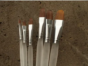 Щетка для волос boutique weasel, матовая, с прозрачный стержень утиным языком, гуашь акварель Картина кисти, товары для рукоделия акриловая кисть