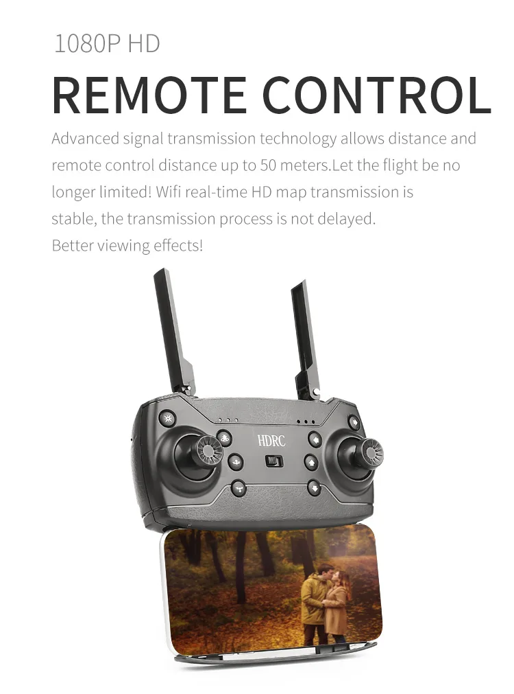Chiger E58 WIFI FPV с широким углом обзора 1080p камера высота удерживает 20 минут