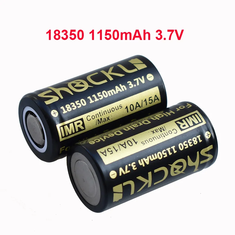 2 шт./лот батарея Shockli I8350 литиевая 1150 мАч 3 7 В аккумуляторная IMR 10A для фонариков
