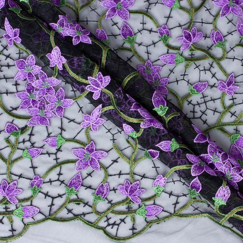 LASUI Высококачественная 1 ярд/1 партия многоцветная Тяжелая вышивка