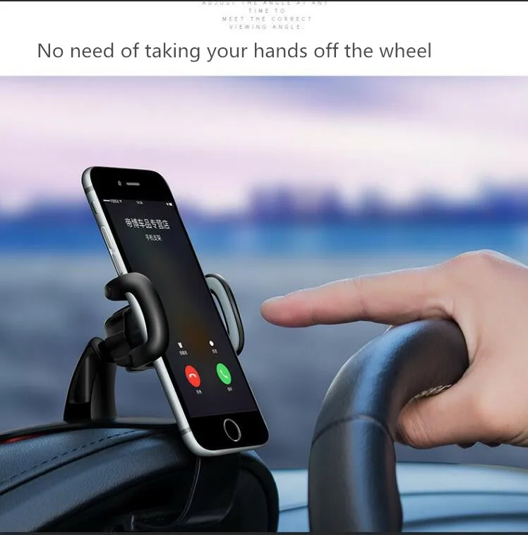 Автомобильный держатель для телефона крепление на приборную панель с GPS дисплеем