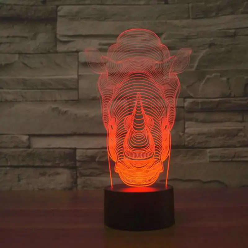 Светодиодная лампа с градиентом 7 цветов сенсорным выключателем|3d light|led night lightnight