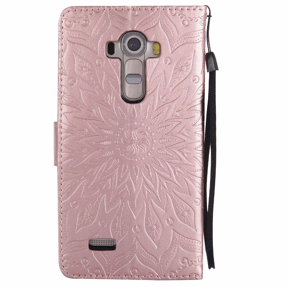 Для etui LG G4 G 4 чехол Роскошный Ретро Мандала Флип Стенд PU кожаный бумажник для LG4 LGG4