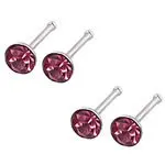 4 Colors 316L Stainless Steel Nose Piercing Jewelry Rhinestone Wholesale | Украшения и аксессуары