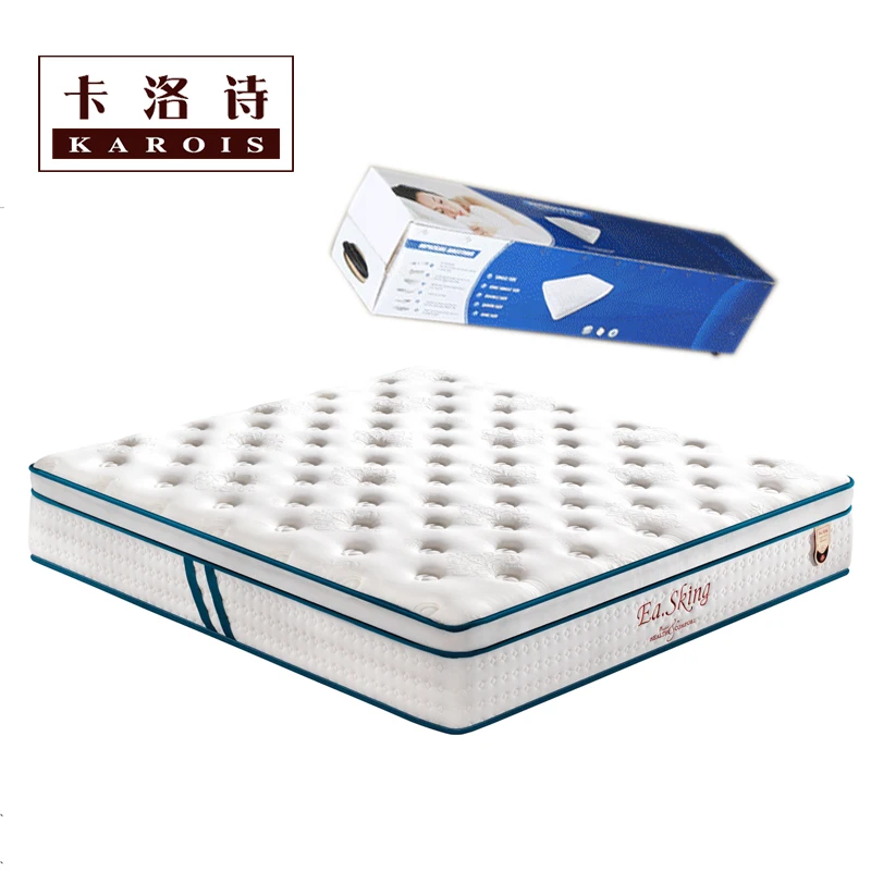 

New Design Comfortable Bedroom Compressed Roll Spring Latex Mattress