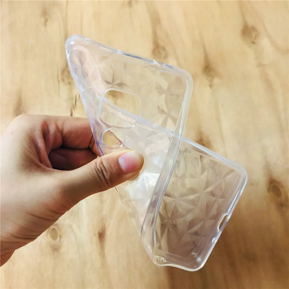 Clear 3D Diamond Soft TPU Silicone Case For Huawei Mate 20 P30 Pro P20 Lite Honor 10i 8A 8C V20 Y6 2019 Y7 Y9 2018 Cover | Мобильные