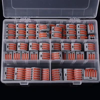 3060pcs set terminal block spring lever nut terminal blocks reusable electric cable connector wire home tools of insulating