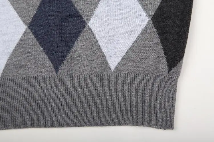 Жилет мужской шерстяной с V-образным вырезом модный Повседневный пуловер