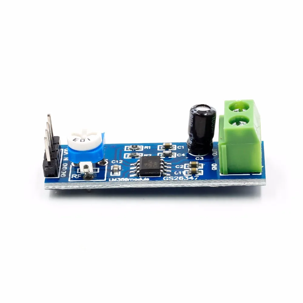 DIY LM386 супер аудио усилитель 200X усиление моно модуль Плата 5 12 В|Интегральные