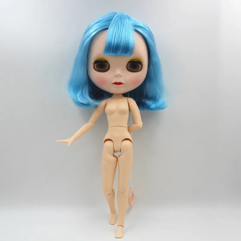 Blygirl Blyth кукла небесно-голубая челка короткие волосы новая 19 суставов матовый
