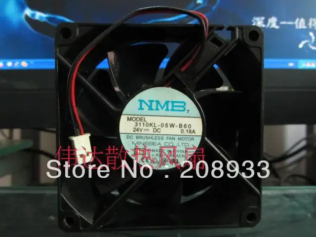 Для NMB 8025 DC 24V 0.18A 3110KL 05W B60|nmb| |