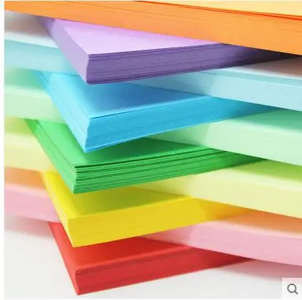 Бесплатная доставка 100 шт./лот 80 г A4 цветная копировальная бумага для печати