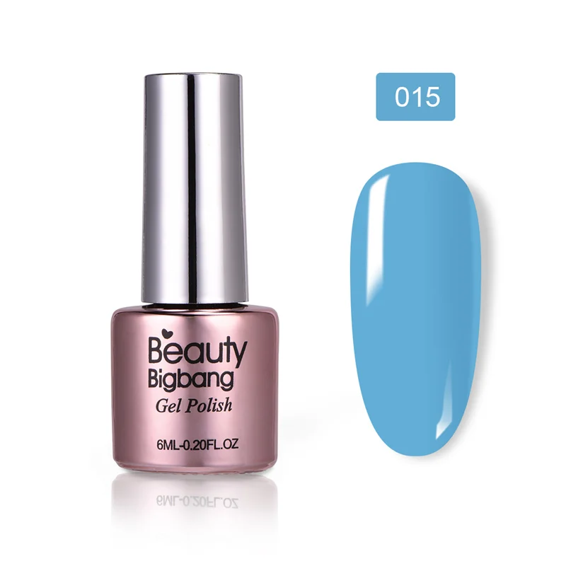 15 BeautyBigBang, 6 мл, 36 цветов, замачиваемый Гель-лак для ногтей, УФ-гель, верхнее покрытие, матовое покрытие, лаки для ногтей, для маникюра, верхнее покрытие, не протирается - Цвет: 15