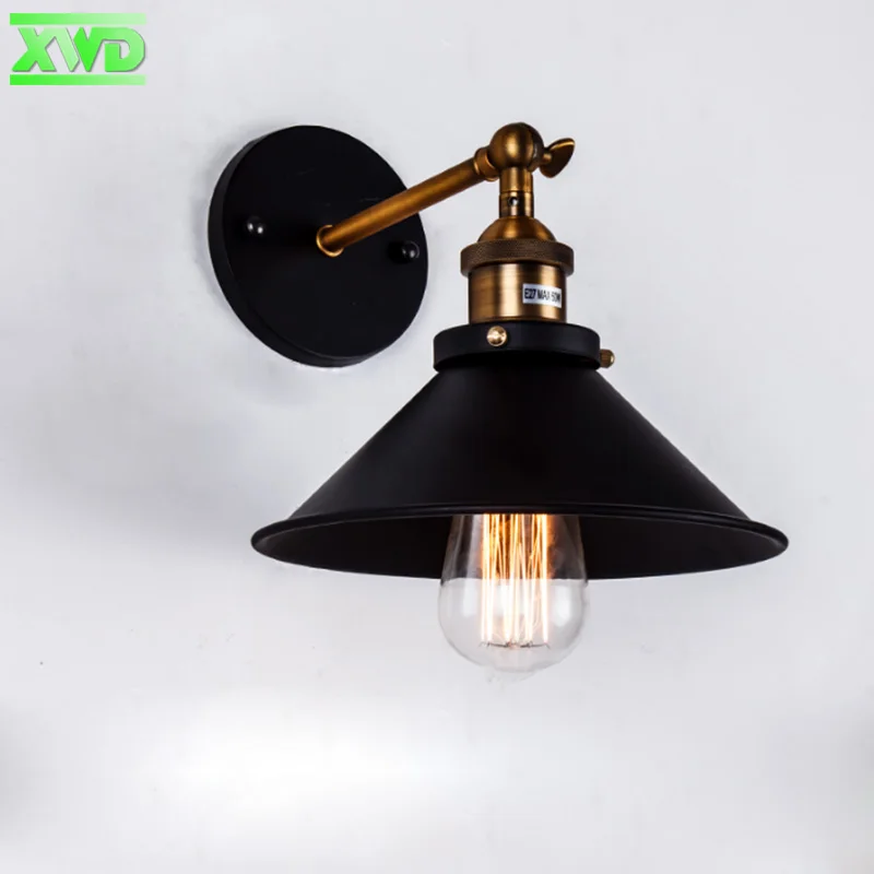 Настенный светильник E27 с железным покрытием в американском стиле держатель для