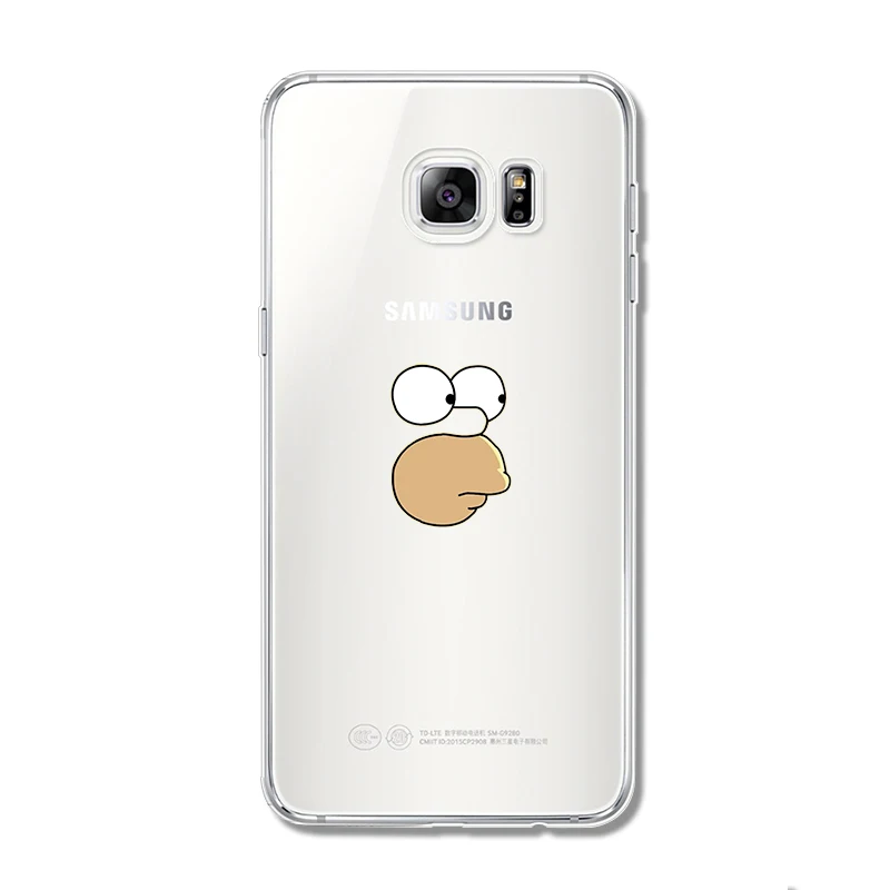 Cute Cartoon SpongeBob soft phone case for samsung Galaxy J7 J5 J3 2016 2017 S6 S7 S8 edge A5 A3 A7 S9 Plus Note 4 5 8 9 Cover |