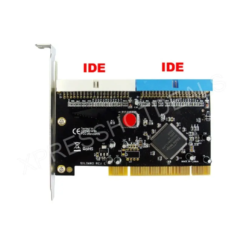 PCI 32bit до 2 портов Ultra ATA 133 IDE Raid контроллер карты Sil0680 | Компьютеры и офис