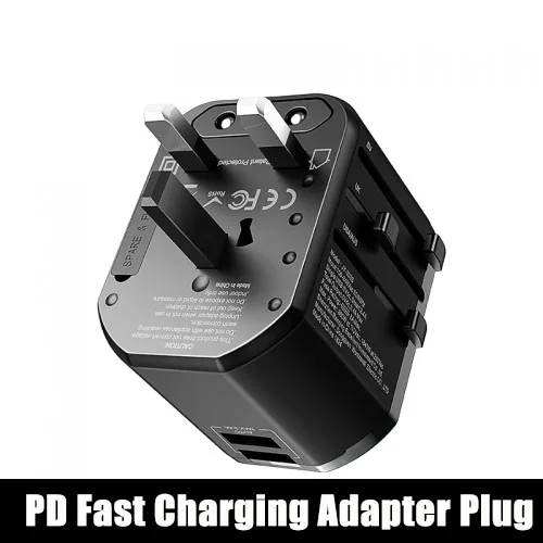 ROCK мультифункциональная USB зарядка для ЕС, США, Великобритании, Австралии, usb-адаптер для iPhone, samsung, huawei, Xiaomi, PD, быстрая зарядка, дорожная вилка - Тип штекера: PD Fast Charging