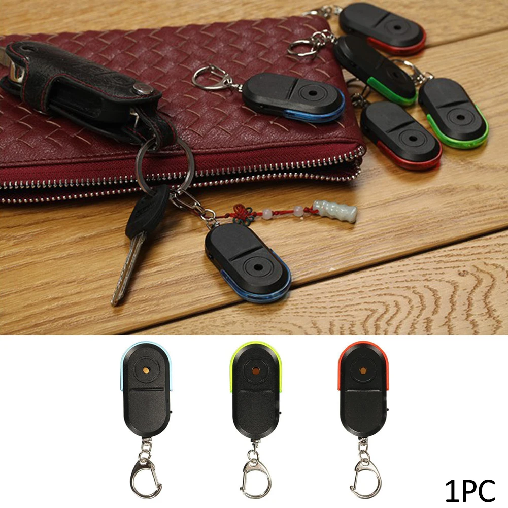 Novelty Whistle or shout Wireless Anti-Lost Alarm Sound Key Finder Locator With Keychain LED Light red blue green | Электроника