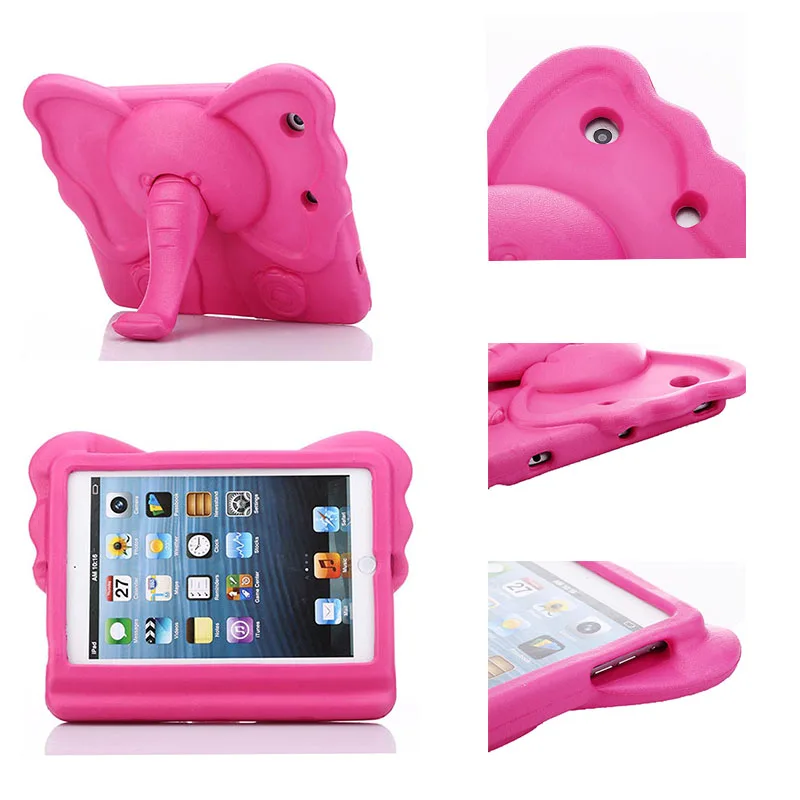 Чехол для iPad 2/3/4 горячая Распродажа милый 3D мультяшный слон нос ручка подставка