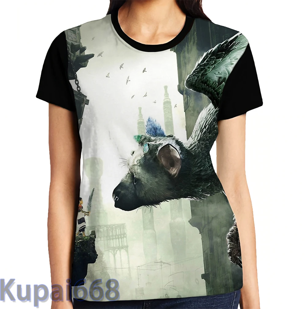 Забавная футболка с графическим принтом мужские топы футболки женская The Last Guardian