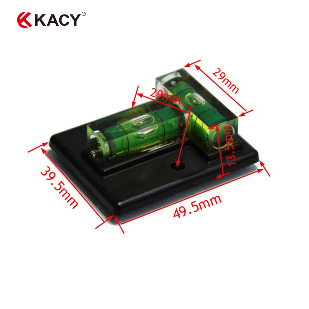 KACY 2 шт. 49 5x39 5 мм пластиковый Т-образный уровень пузырьковый треугольный красный