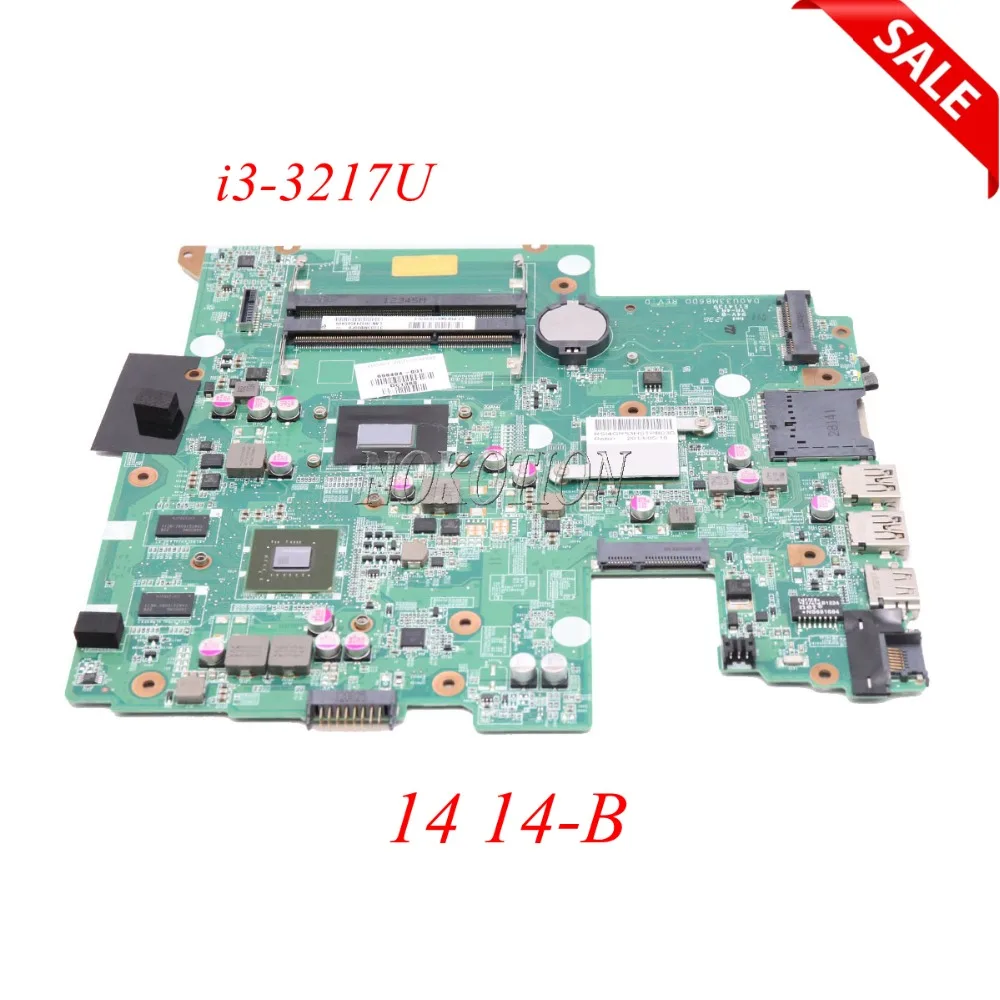 Материнская плата NOKOTION 698494-001 698494-501 для ноутбука HP 14 14-B I3-3217U CPU GT630M DA0U33MB6D0
