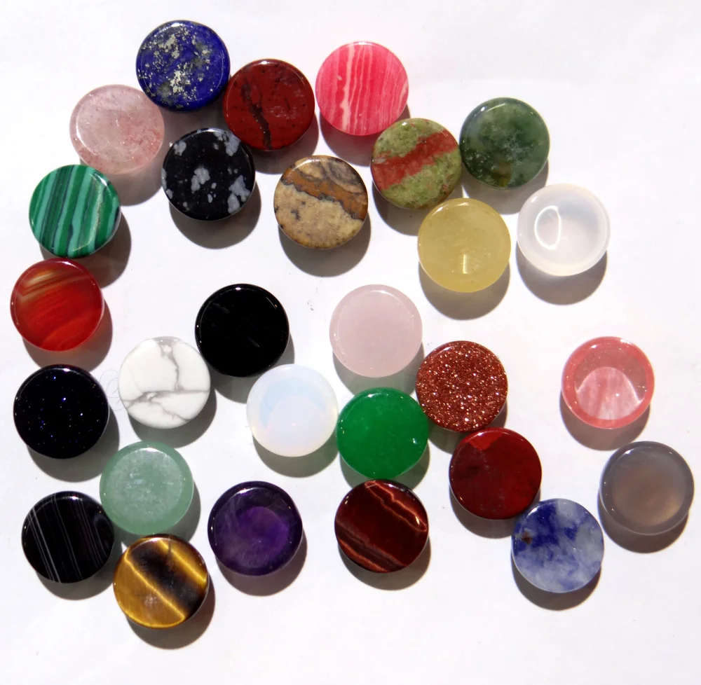 8 мм натуральный камень кварц кристалл бирюза тигровый глаз круглый кабошон