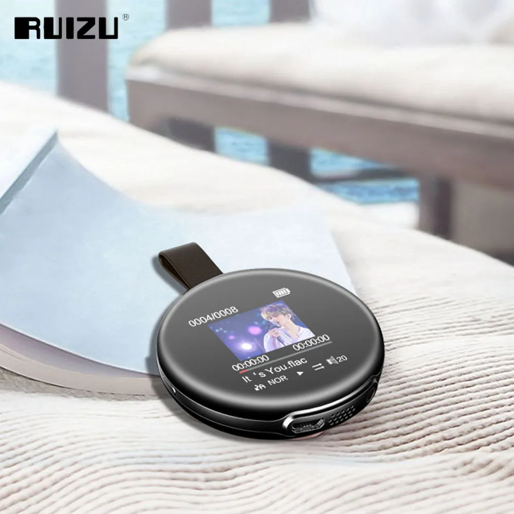 Новейший MP3 плеер RUIZU M1 Bluetooth спортивный мини Портативный аудио 8 ГБ с Built in