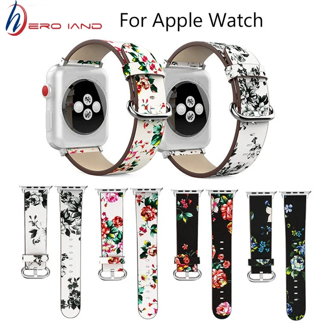 

4 Color Hot Sell Leather Watchband for Apple Watch Band Series 3/2/1 Sport Bracelet 42 mm 38 mm Strap For iwatch 4 Band