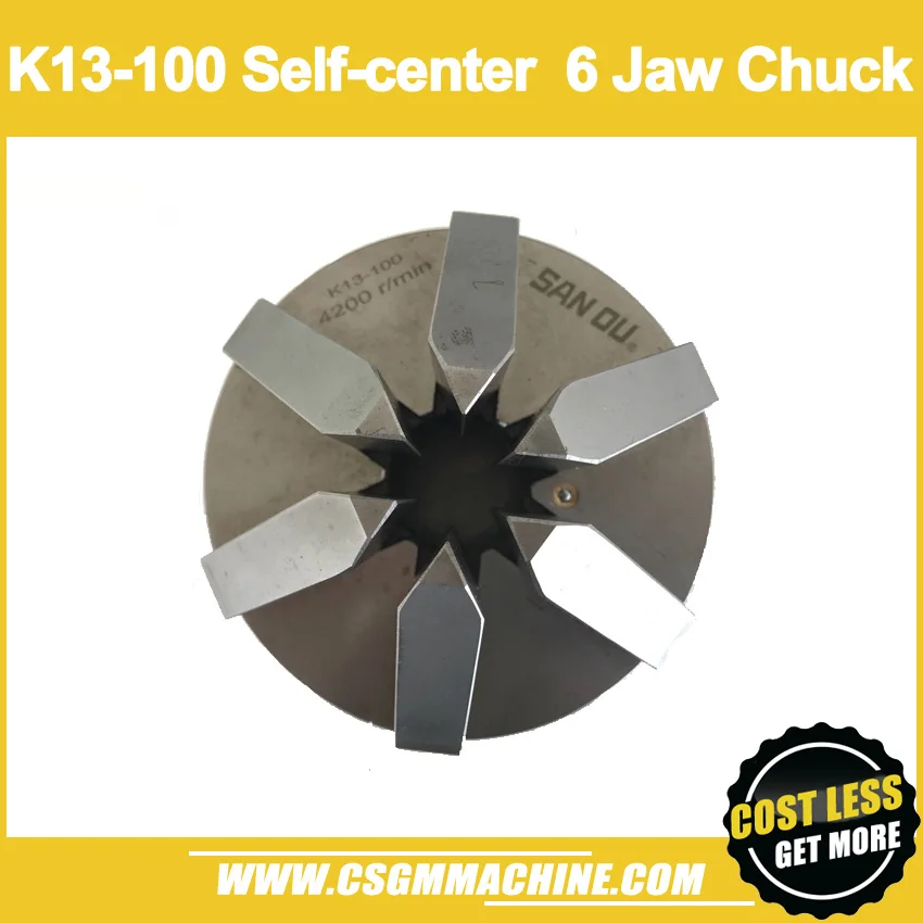 K13-100 6 jaw chuck/100MM manual lathe chuck/6-Jaw Self-center Chuck | Инструменты