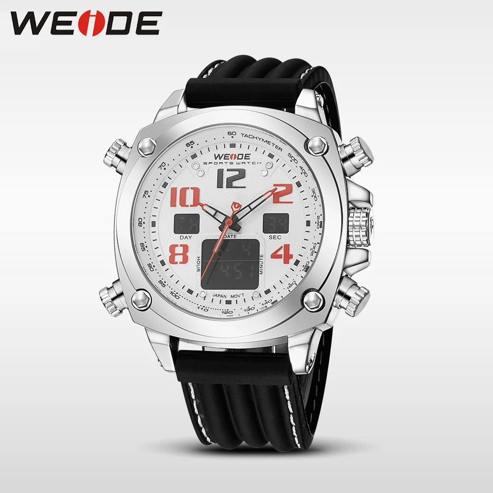 WEIDE Топ бренд Роскошные спортивные часы несколько часовых поясов relogio masculino esportivo