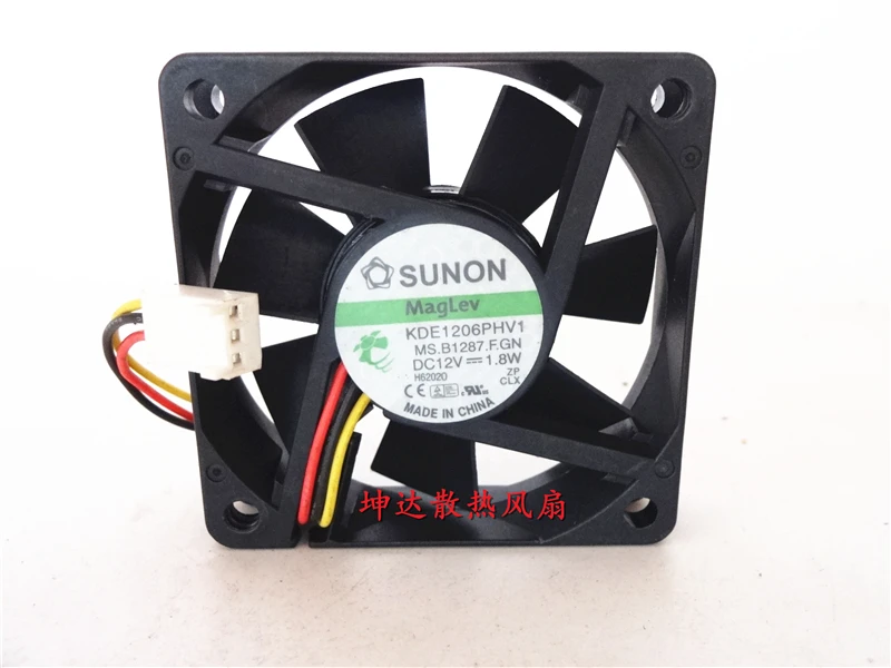 ADDA KDE1206PHV1 DC 12 В 1 8 Вт Разъем 60x60x15 мм сервер квадратный вентилятор|square fan|server fanfan server