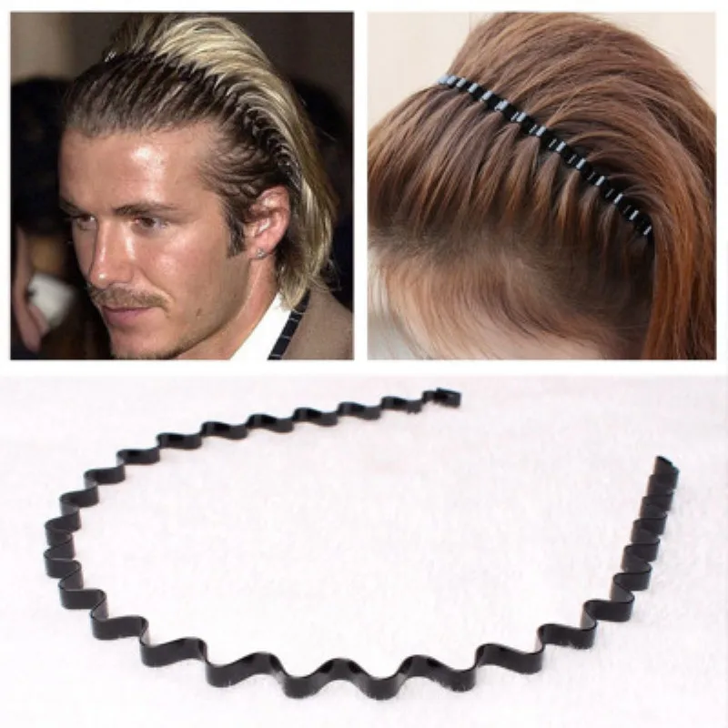 Горячая Распродажа волнистый сплав железный обруч головная повязка для красивых