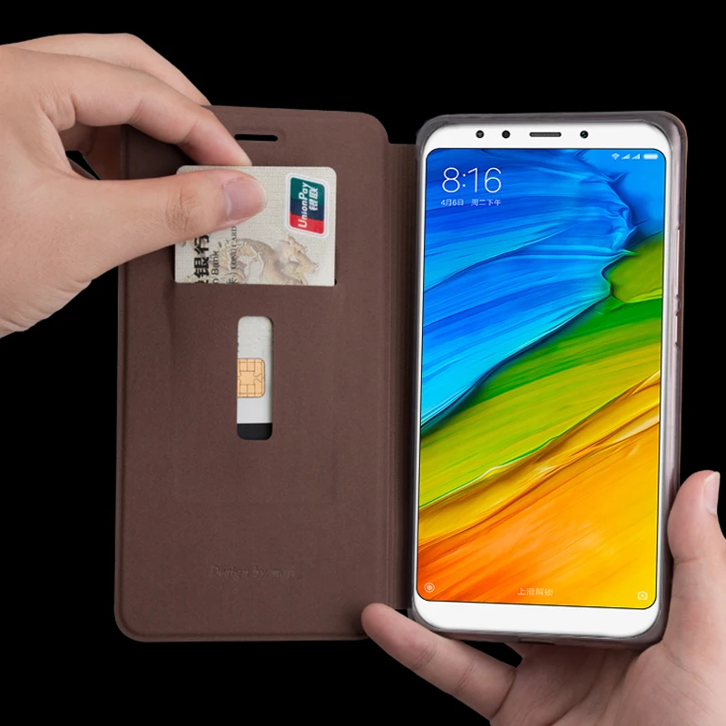 Оригинальный винтажный кожаный чехол Mofi для Xiaomi Redmi Note 8 Pro T роскошный флип с