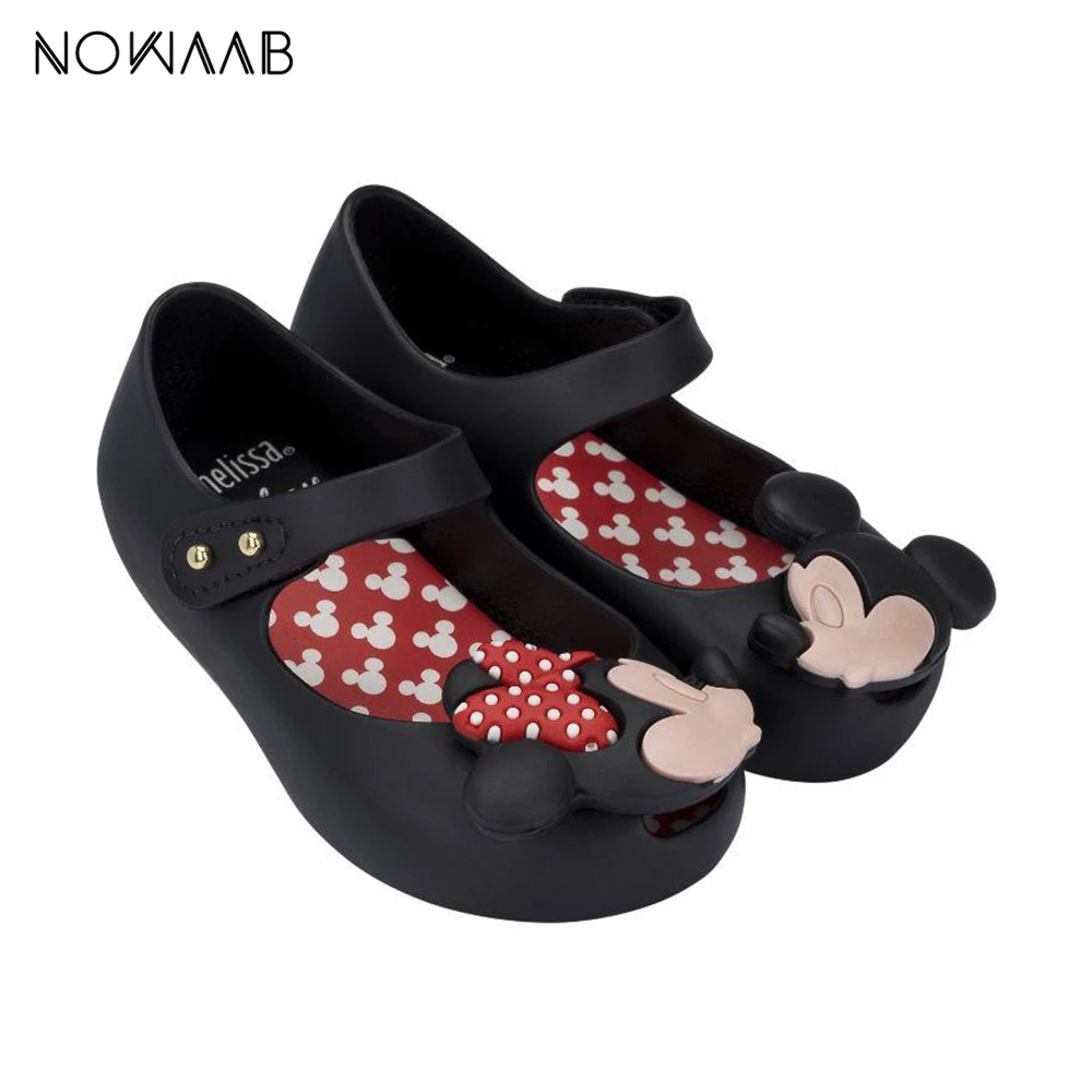 Детские Нескользящие сандалии желе Mini Melissa пляжные для девочек с