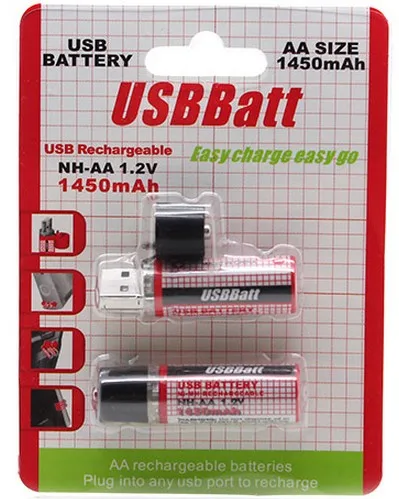 LiitoKala 1 2 V 1450 MAH USB AA батарея аккумуляторная аа С светодиодный индикатором и