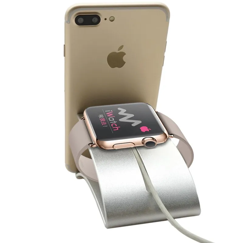 Portefeuille алюминия для Apple Watch Стенд Смарт часы зарядка док держатель iPhone 7 Plus 6 S iPad