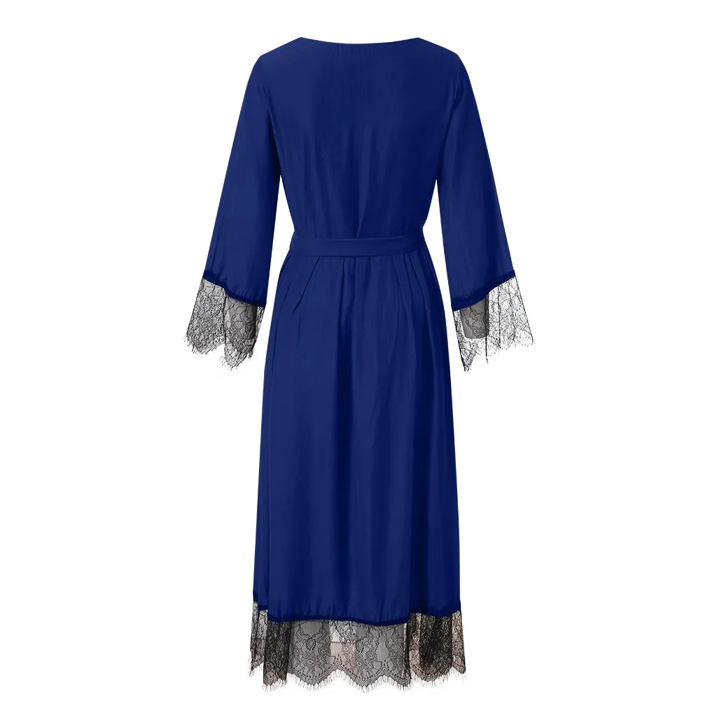 Blue Женское мусульманское платье Топ Vestidos abaya Дубай Рамадан кафтан марокканское мусульманское платье турецкое - Цвет: Blue