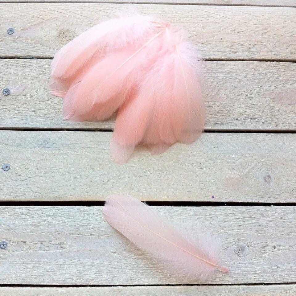 Новинка! Оптовая продажа натуральный цвет гусиного пера 20 шт. 5 7 дюймов/13 18 см