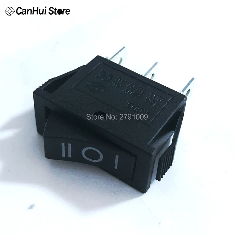 5 шт. AC 10A/250 V 15A/125 V 3 Pin SPDT ON-OFF-ON 3 положения перекидной клавишный выключатель KCD3-3PD KCD3-103 15A источник питания Тип Корабля Switc