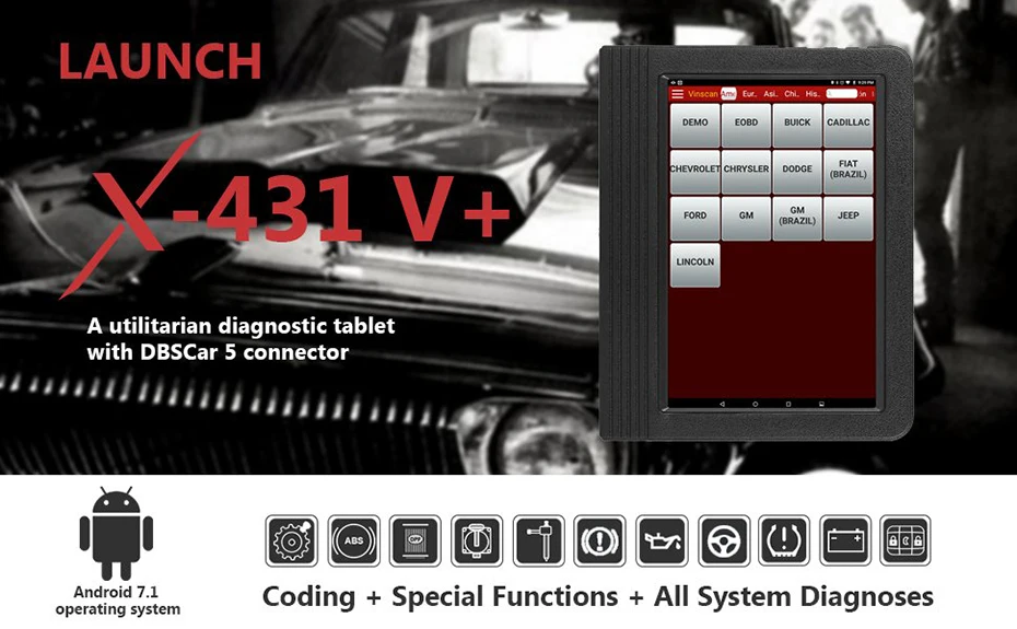 Launch X431 Pros mini с Планшет PC Поддержка Wi-Fi/Bluetooth Разъем Поддержка Полных Систем 2 года бесплатное обновление
