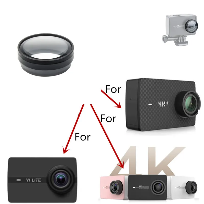 Anordsem стандартный защитный чехол-рамка с пленкой для объектива для Xiaomi Yi 4 K/4 K+/YI Lite БЫСТРОРАЗЪЕМНАЯ Пряжка и винт для крепления большого пальца