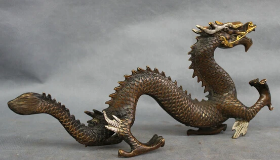 13 &quotСчастливая китайская латунная статуя фольклорного года декор зодиака