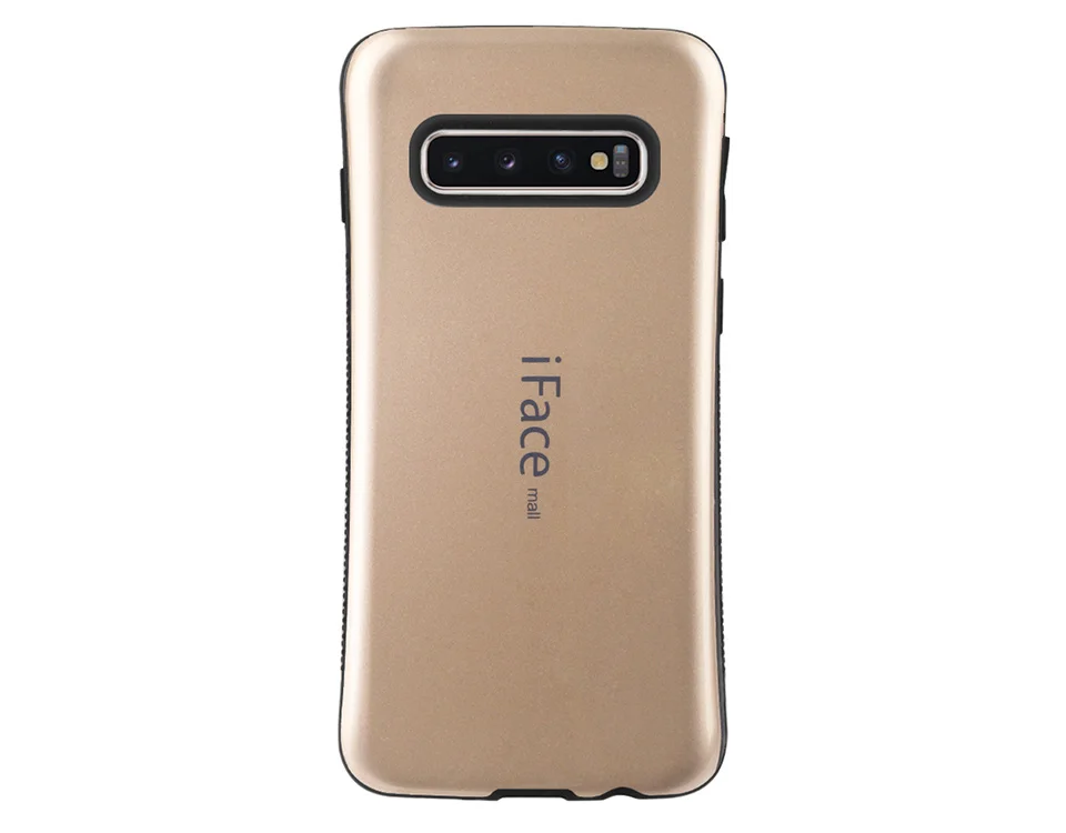 Золотой Противоударный чехол для samsung Galaxy S10 S9 S8 Plus S10e 5G чехол Iface Mall полная защита чехол для samsung Galaxy Note 9 8 чехол - Цвет: Золотой
