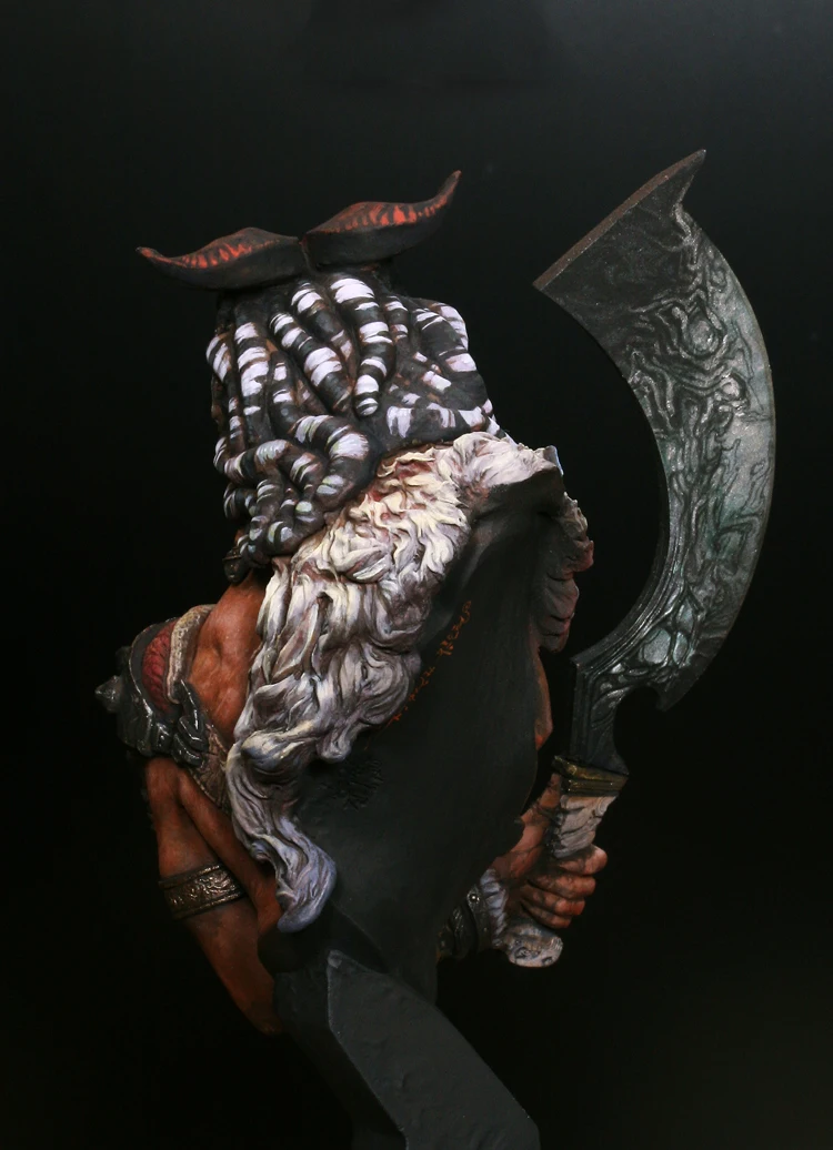 1/10 Смола Бюст строительный комплект дракон Охотник|resin bust|resin bust 1/10bust resin |
