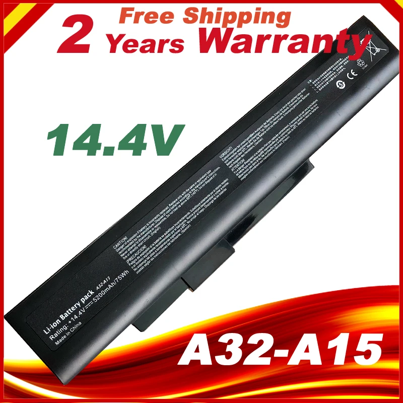 14 4 V 8 ячеек ноутбука Батарея для MSI A6400 CR640 CX640 Medion E6227 E6228 E7201 P6631 A32 A15 A41